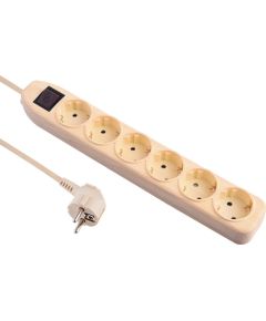 Electraline 62067 Pagarinātājs 6 Ligzdas 1.5m