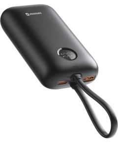 Swissten Voltbox 35W Ārējās uzlādes Baterija 10000 mAh ar iebūvētiem USB-C un Lightning kabeļiem