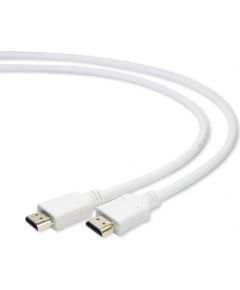 Gembird HDMI V2.0 male-male cable with gold-plated connectors 1.8m, CU white