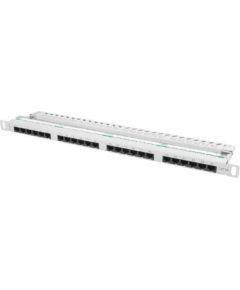 Lanberg Patch Panel 24 port 0.5U, cat. 5e, grey