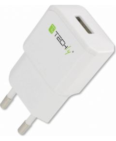 Techly Slim USB charger 5V 2.1A white