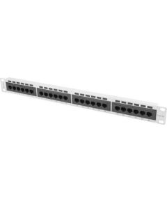 Lanberg Patch Panel 24 port 1U, cat. 5e, grey