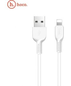 Hoco X20 Ultra Izturīgs-Mīksts Universāls Lightning uz USB Datu & Ātrās Uzlādes kabelis 2m (MD819) Balts