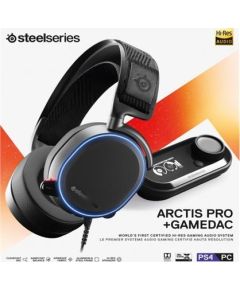 SteelSeries Black, Built-in microphone, USB / 3.5mm, Gaming headset,  Arctis Pro + GameDAC