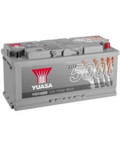 Yuasa 5000 YBX5020 110Ah 900A Startera akumulatoru baterija