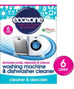 Trauku un veļas mašīnu tīrītājs (Tabletes) 6 reizēm) Ecozone (ECZ02365)