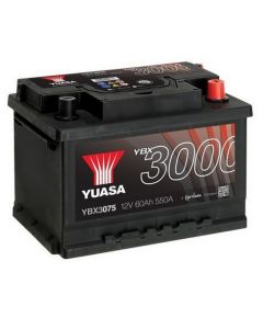 Yuasa 3000 YBX3075 60Ah 550A Startera akumulatoru baterija