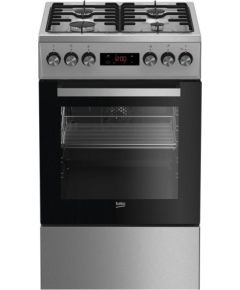 Gas electric-cooker Beko FSE52320DXD | 50cm