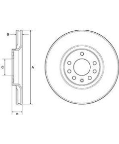 Delphi Bremžu disks BG3770