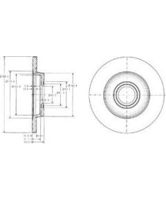 Delphi Bremžu disks BG3416