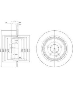 Delphi Bremžu disks BG3969