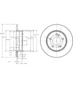 Delphi Bremžu disks BG3326