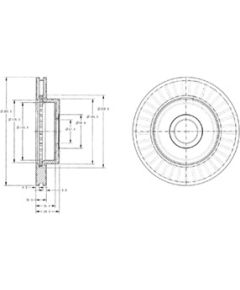 Delphi Bremžu disks BG3659