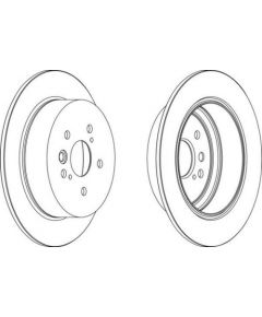 Ferodo Bremžu disks DDF1486