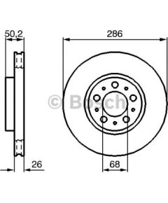 Bosch Bremžu disks 0 986 479 210