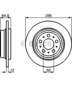 Bosch Bremžu disks 0 986 478 495