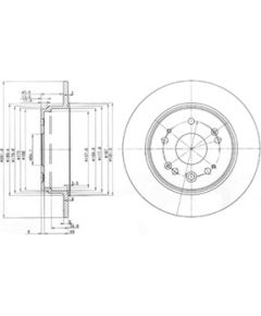 Delphi Bremžu disks BG3979