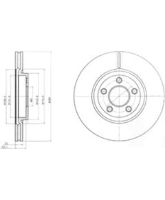 Delphi Bremžu disks BG3704