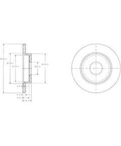 Delphi Bremžu disks BG3673