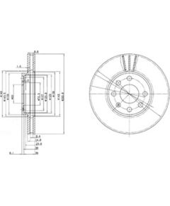 Delphi Bremžu disks BG3404