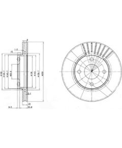 Delphi Bremžu disks BG3359