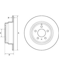 Delphi Bremžu disks BG2842