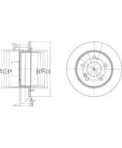 Delphi Bremžu disks BG2291