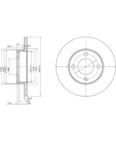 Delphi Bremžu disks BG2215