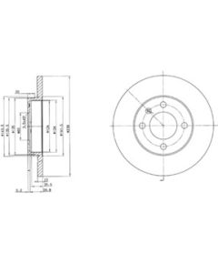 Delphi Bremžu disks BG2116