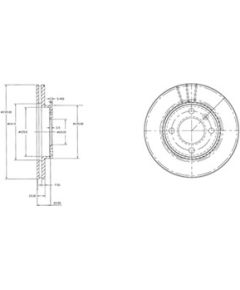 Delphi Bremžu disks BG2109