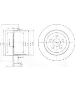 Delphi Bremžu disks BG3593