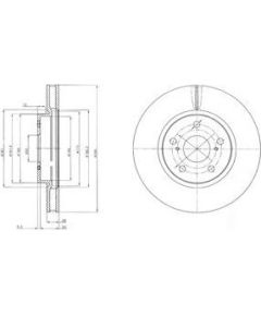 Delphi Bremžu disks BG4139C