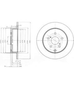 Delphi Bremžu disks BG4051