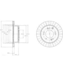 Delphi Bremžu disks BG4331