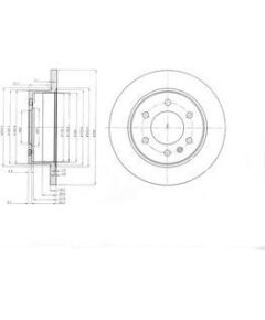 Delphi Bremžu disks BG4033