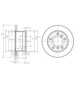 Delphi Bremžu disks BG3237