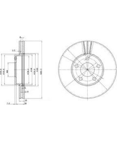 Delphi Bremžu disks BG3199