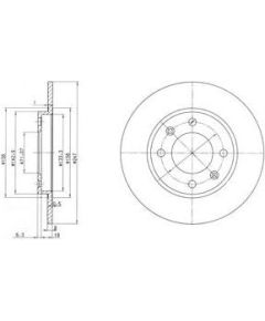 Delphi Bremžu disks BG2800