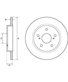 Delphi Bremžu disks BG4183