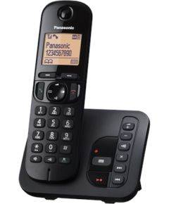 Panasonic Cordless KX-TGC220FXB Black, Built-in display, Speakerphone, Caller ID, Phonebook capacity 50 entries