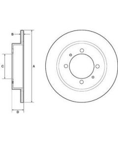 Delphi Bremžu disks BG3203