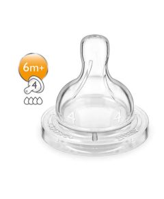 Philips AVENT SCF 634/27 Barošanas pudeļu silikona knupīši 6M+ 2gab