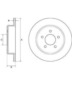 Delphi Bremžu disks BG3739