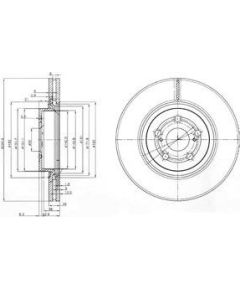 Delphi Bremžu disks BG3914