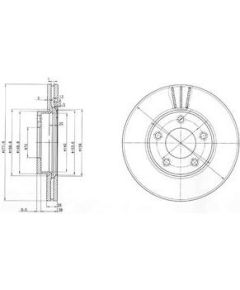 Delphi Bremžu disks BG3927