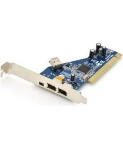 Digitus Add-On Card Firewire(400) PCI, 2x6pin. 1x4pin Int., 1x6pin Ext. IEEE139a