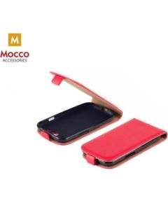 Mocco Kabura Rubber Case Vertikāli Atverams Premium Eco ādas Maks Telefonam Xiaomi Redmi Note 5 Pro / AI Dual Camera Sarkans