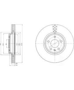 Delphi Bremžu disks BG4080C