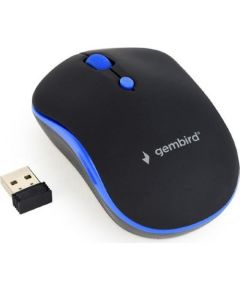 MOUSE USB OPTICAL WRL BLACK/BLUE MUSW-4B-03-B GEMBIRD