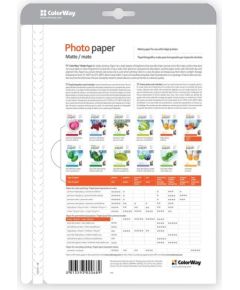 ColorWay Matte Photo Paper, 20 Sheets, A4, 190 g/m²